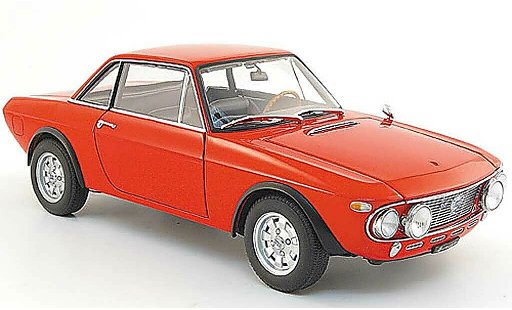 Lancia Fulvia HF 1/18 Autoart 1.6 fanalone rood modelauto