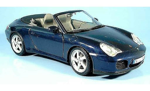 Porsche 911 4S 1/18 Maisto Cabriolet blauw 2003 modelauto