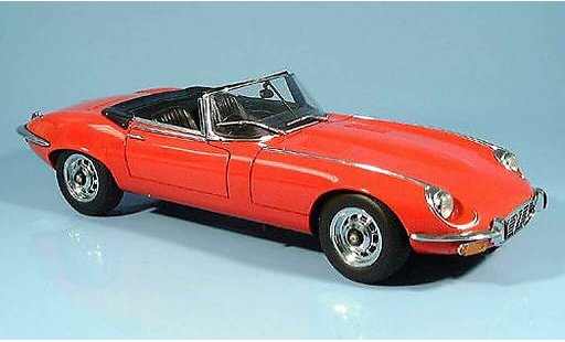 Jaguar E-Type 1971 1/18 Autoart cabriolet rood series iii modelauto