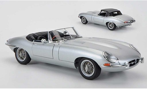Jaguar E-Type Roadster 1/18 Autoart Series I 3.8 grijs modelauto