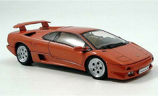 Lamborghini Diablo VT 1/43 Autoart Coupe met. rood modelauto