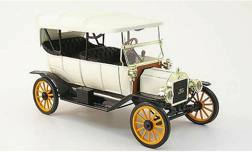 Ford Model T Touring 1/18 Eagle wit/zwart 1913 modelauto