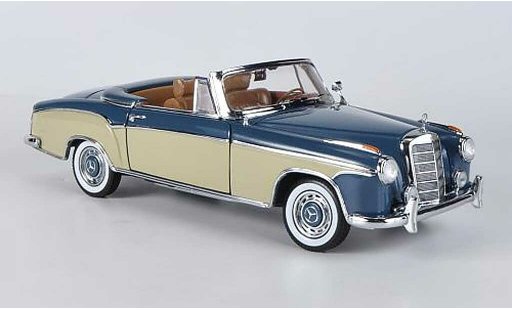 Mercedes 220 Cabriolet 1/18 Sun Star SE blauw/beige 1958 modelauto