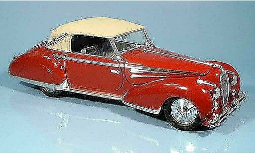Delahaye 135 Cabriolet 1/18 Signature M rood 1947 modelauto