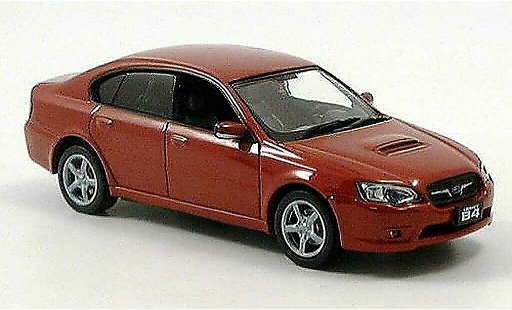 Subaru Legacy 3.5 GT 1/43 J Collection rood 2003 modelauto