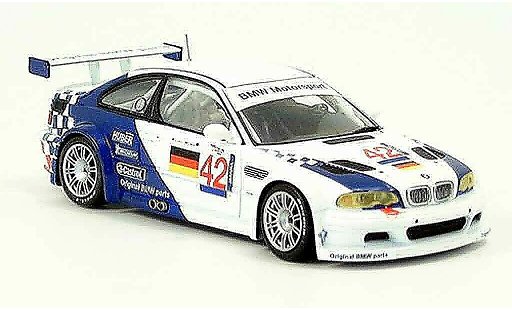 Bmw M3 course 1/43 Minichamps GTR E46 ELMS Letho Muller 2001 modelauto
