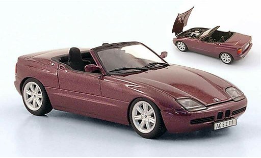 Bmw Z1 roadster 1/43 Minichamps lila 1991 modelauto
