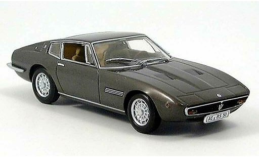 Maserati Ghibli coupe 1/43 Minichamps bruin 1972 modelauto