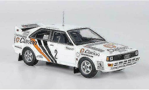 Audi Quattro rallye 1/43 Minichamps No.2 Clarion Eklund/Whitlock Rally Zweden 1984 modelauto