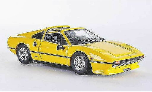 Ferrari 308 GTS 1/43 Best geel dak liegt bei 1978 modelauto