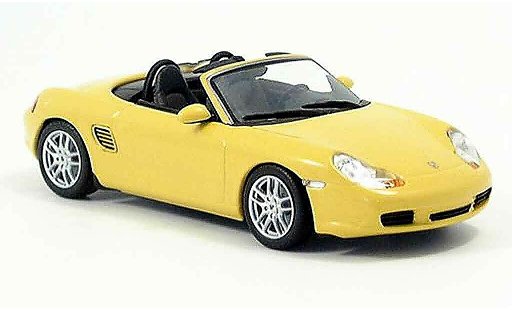 Porsche 718 S 1/43 Minichamps geel 2002 modelauto