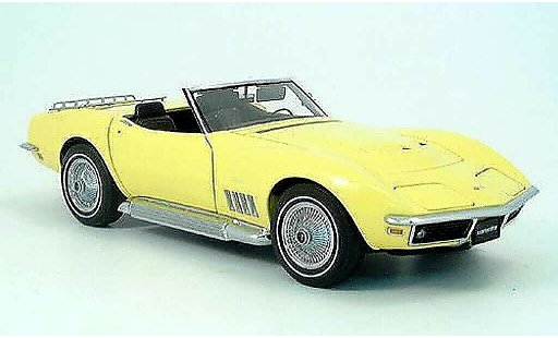 Chevrolet Corvette Coupe 1/18 Autoart C3 geel 1969 modelauto