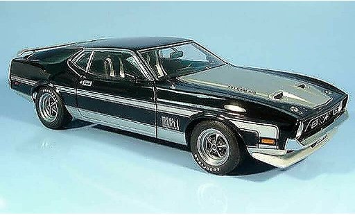 Ford Mustang Mach 1 1/18 Autoart i zwart/grijs modelauto