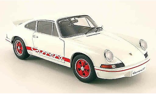 Porsche 911 RS 1/18 Autoart 2.7 carrera wit/rood 1973 modelauto