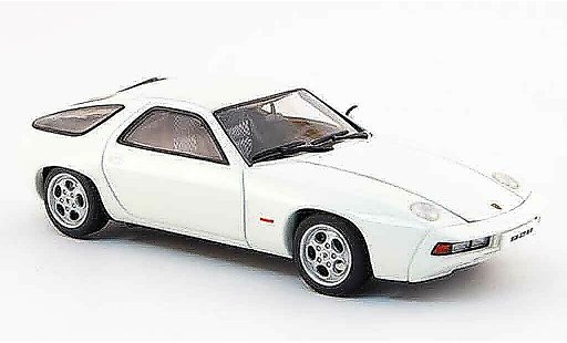 Porsche 928 1977 1/43 Autoart wit zu offnende Motorhaube modelauto