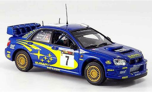 Subaru Impreza Base 1/43 Vitesse winnaar zypern p. stolberg no. 7 2003 modelauto