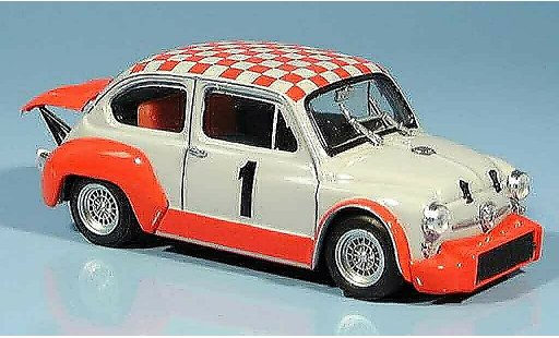 Fiat Abarth 1000 Berlina Corsa 1/43 Brumm Gr. 2 70 No. 1 Coppa Carri Monza 1970 modelauto