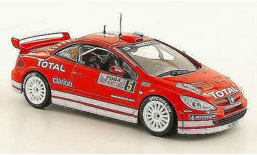 Peugeot 307 WRC 1/43 Norev No.5 Total Gronholm / Rautiainen Rally Monte Carlo 2004 modelauto