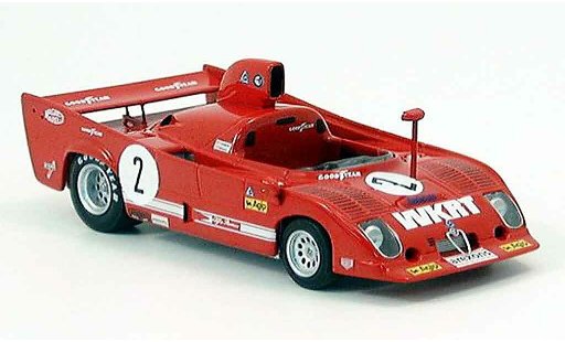 Alfa Romeo 33.3 tt12 1/43 Minichamps 1975 tt 12 no.2 laffite nerzario winnaar monza modelauto
