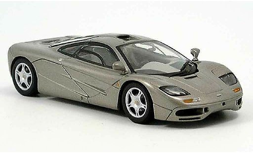 McLaren F1 GTR GTR 1/43 Minichamps platingrijs modelauto