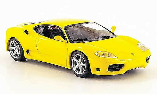 Ferrari 360 Modena 1/43 IXO geel modelauto