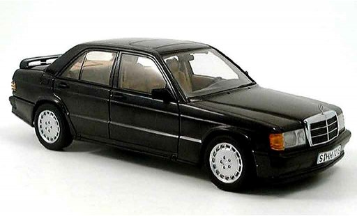 Mercedes 190 Base 1/18 Autoart 2.3-16v antraciet modelauto