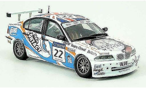 Bmw 320 etcc 1/43 Spark E46 si No. 22 2002 modelauto