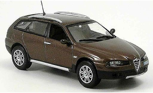 Alfa Romeo 156 crosswagon q4 1/43 Norev bruin modelauto