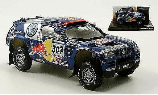 Volkswagen Touareg Dakar 1/43 Minichamps rallye saby perin 2005 modelauto