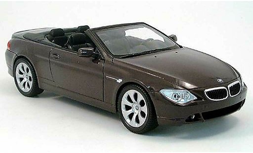 Bmw 645 Cabriolet 1/18 Welly E64 ci rood 2004 modelauto