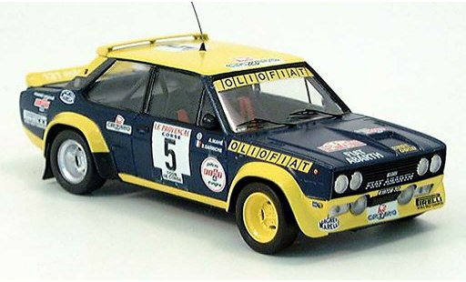 Fiat 131 Abarth 1/43 Trofeu Nr.5 winnaar tour de Corse 1977 modelauto