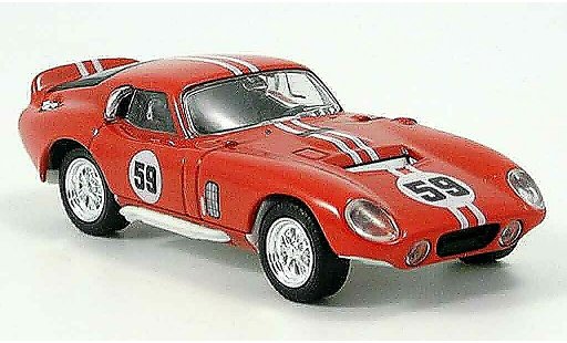Shelby Daytona Coupe Base 1/43 Yat Ming No.59 rood 1965 modelauto
