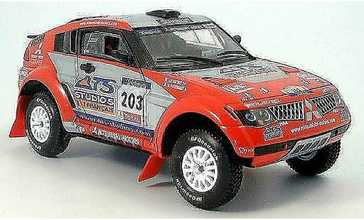 Mitsubishi Pajero Evolution 1/18 Solido no.203 ats rallye dakar 2004 modelauto
