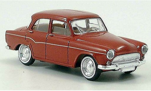 Simca Aronde Base 1/43 Solido zwart-rood 1960 modelauto