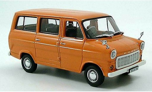 Ford Transit Bus 1/43 Minichamps oranje 1971 modelauto