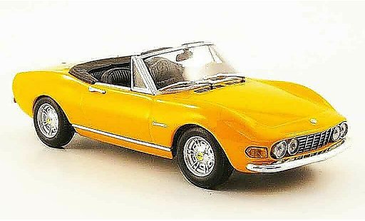 Fiat Dino Spider 1/43 Minichamps geel 1972 modelauto