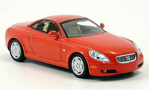 Lexus SC 430 1/43 Minichamps Cabriolet rood 2001 modelauto