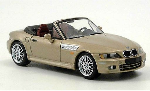 Bmw Z3 roadster 1/43 Minichamps dore 1999 modelauto