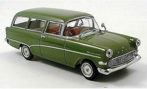 Opel Rekord P1 1/43 Minichamps P 1 Stationwagen groen 1958 modelauto