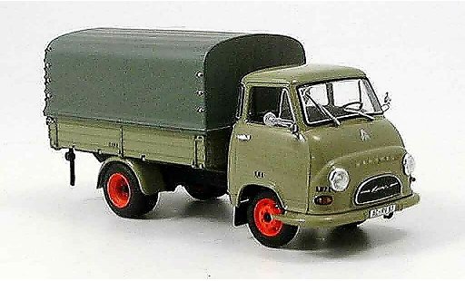Hanomag Kurier Pritsche 1/43 Minichamps laadbak grijs zwart modelauto