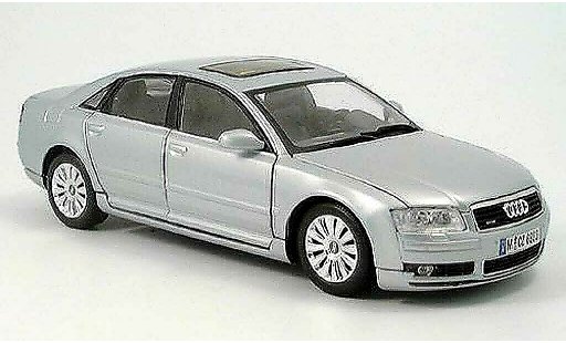 Audi A8 berline 1/18 Motormax grijs modelauto