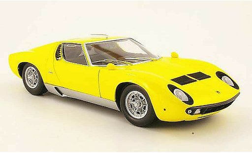 Lamborghini Miura P400 1/18 Kyosho s geel modelauto