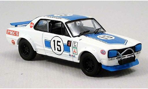 Nissan Skyline 2000 1/43 Kyosho GTR racing blauw modelauto