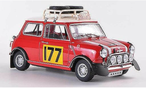 Austin Mini rallye 1/18 Kyosho Rally Cooper S Mk1 No.177 R.Aaltonen / H.Liddon Rally Monte Carlo 1967 modelauto