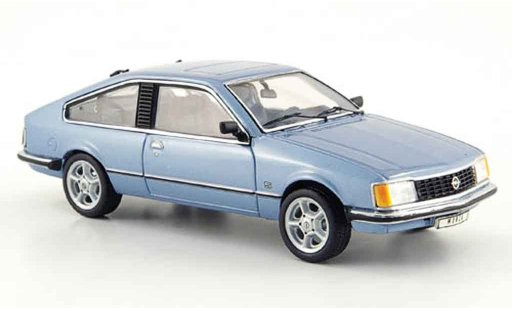 Opel Monza Base 1/43 Schuco blauw modelauto