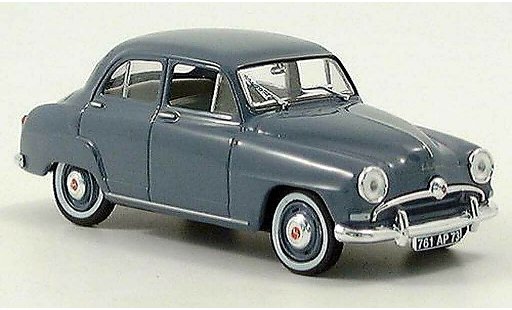 Simca Aronde 9 1/43 Norev 9 grijs-blauw modelauto