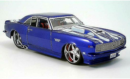 Chevrolet Camaro Z28 1/18 Maisto blauw/wit tuning 1968 modelauto