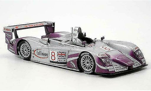 Audi R8 LMP course 1/43 Minichamps 2004 LeMans No. 8 Biela Kaffer McNish modelauto