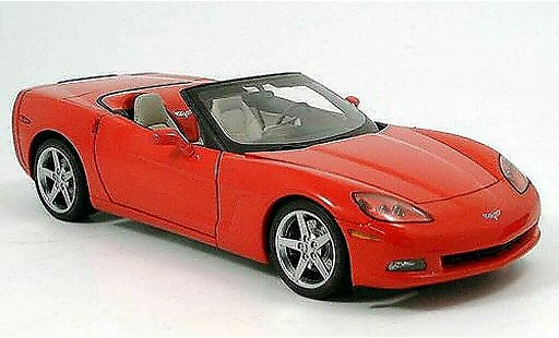 Chevrolet Corvette Convertible 1/18 Autoart C6 cabriolet (c6) rood modelauto
