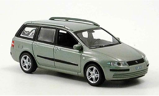 Fiat Stilo Multi Wagon 1/43 Norev grijsgroen modelauto